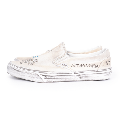 PALY 1/1 HAND DRAWN VANS SLIP ONS