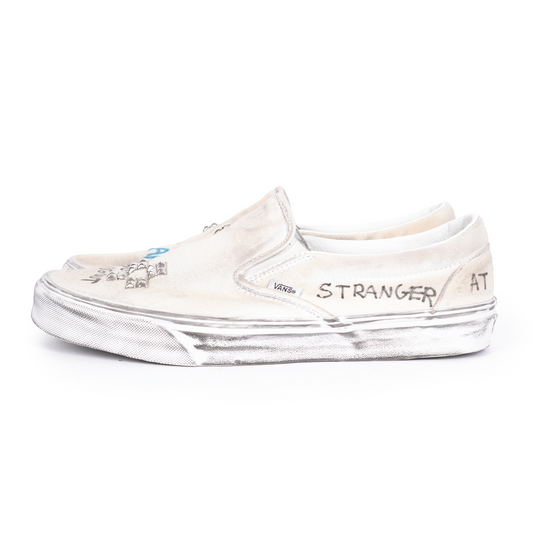 PALY 1/1 HAND DRAWN VANS SLIP ONS