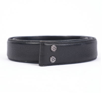 CHROME HEARTS BLACK LEATHER STRAP USED SIZE 36