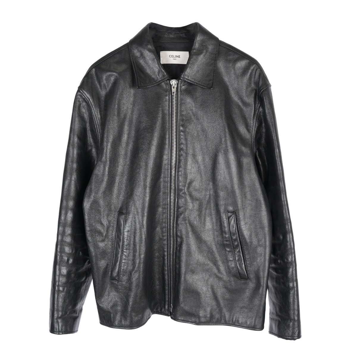 CELINE RARE HEDI SLIMANE POLICE LEATHER JACKET