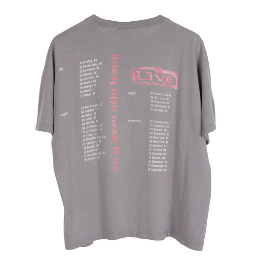 VINTAGE FADED THROWING COPPER SUMMER 95 TOUR TEE