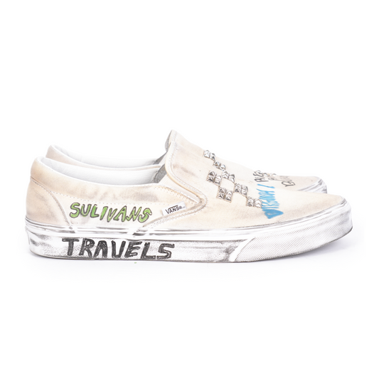 PALY 1/1 HAND DRAWN VANS SLIP ONS