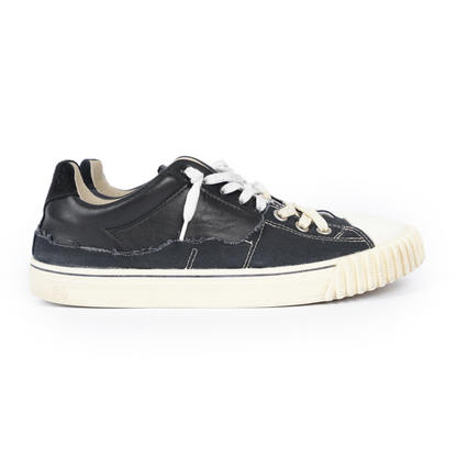 MAISON MARGIELA EVOLUTION LOW TOP RAW EDGE TRIM SNEAKERS