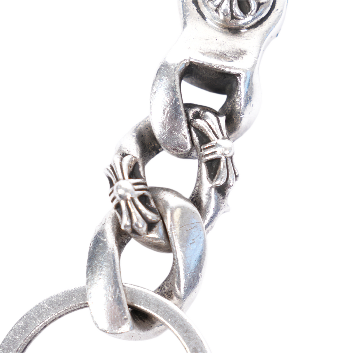 CHROME HEARTS SHORT FANCY LINK KEYCHAIN