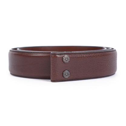 CHROME HEARTS BROWN LEATHER STRAP SZ 38