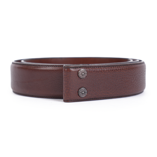 CHROME HEARTS BROWN LEATHER STRAP SZ 38