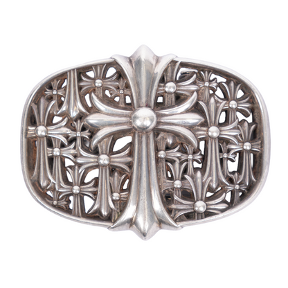 CHROME HEARTS 1.5" SILVER CEMETERY BUCKLE