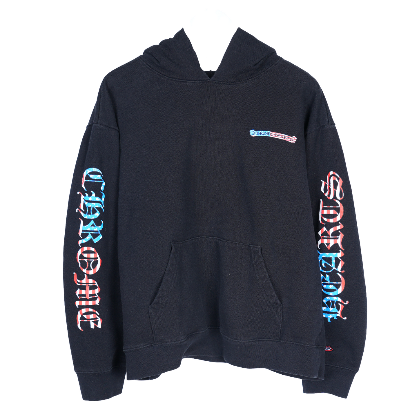 CHROME HEARTS MATTY BOY AMERICAN FLAG LOGO HOODIE