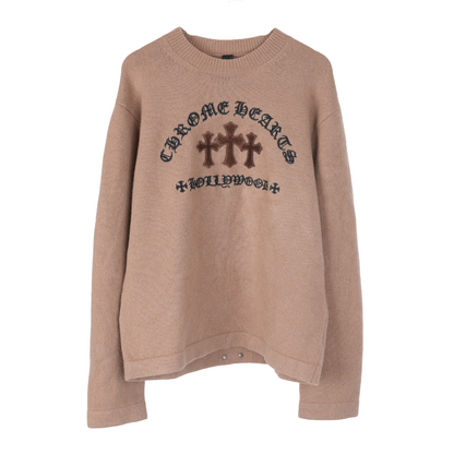 CHROME HEARTS TRIPLE CROSS CASHMERE SWEATER