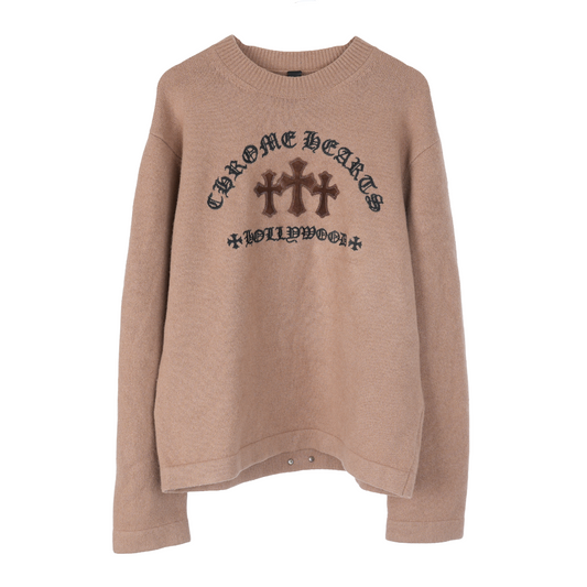 CHROME HEARTS TRIPLE CROSS CASHMERE SWEATER