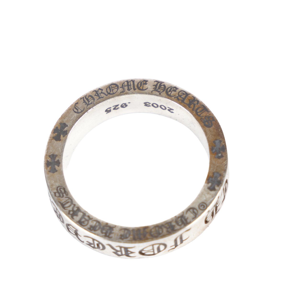 CHROME HEARTS SILVER 6MM FOREVER RING