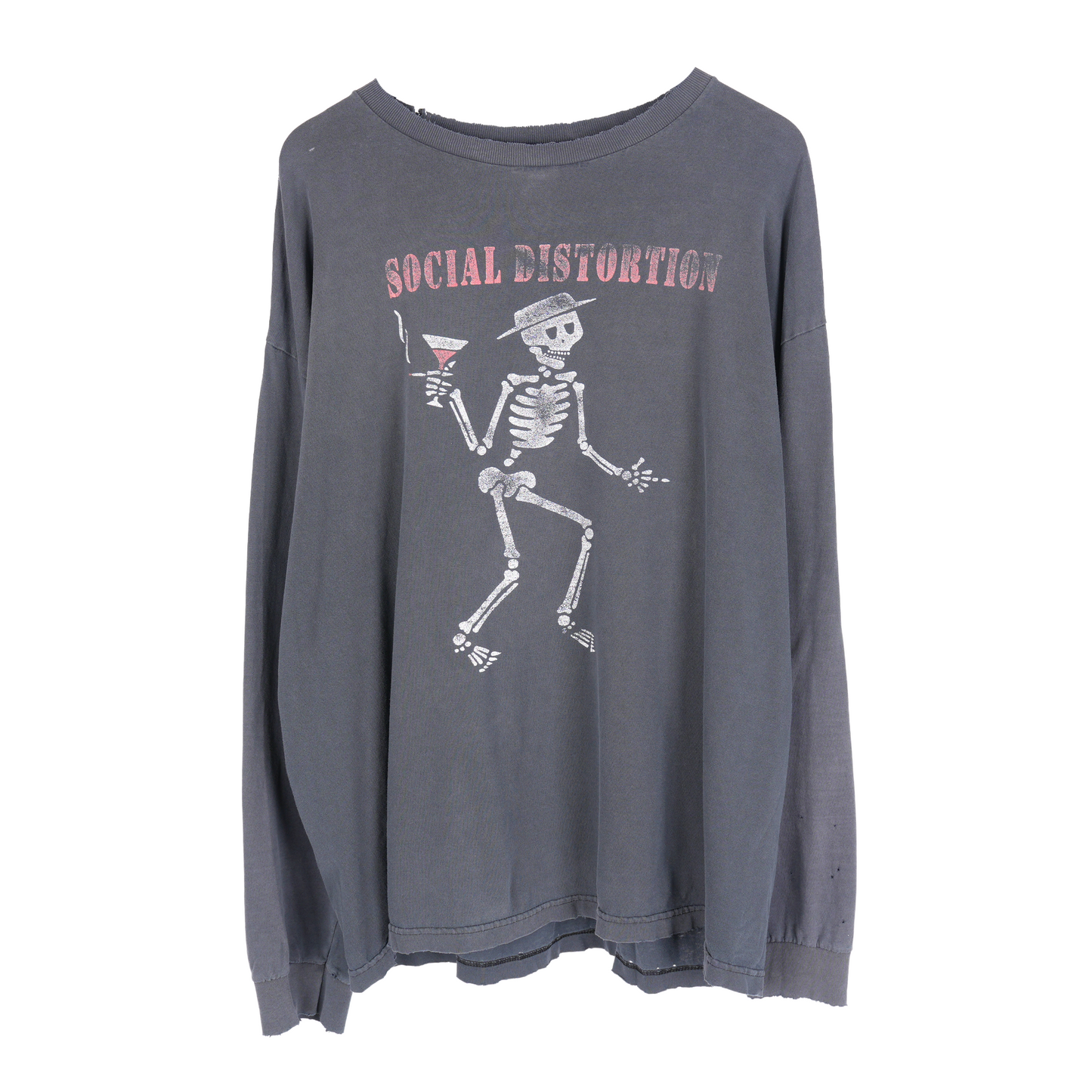 VINTAGE SOCIAL DISTORTION SKELETON 90'S LONG SLEEVE TEE