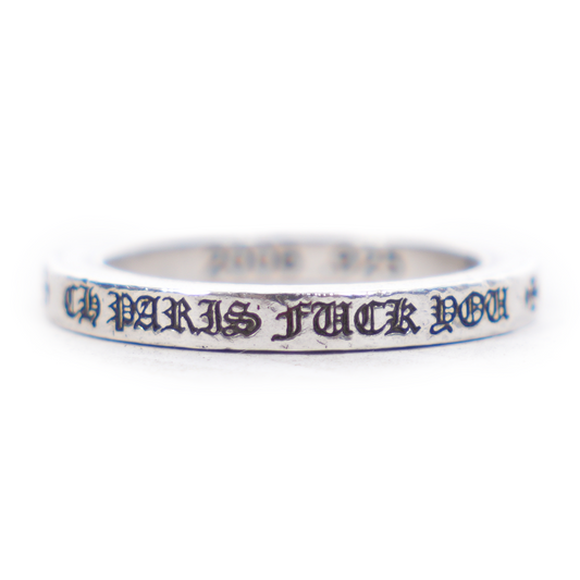 CHROME HEARTS PARIS FUCK YOU SPACER RING