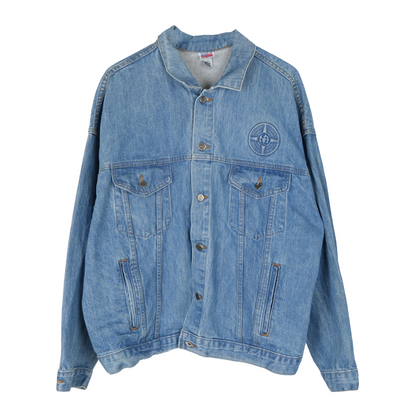 VINTAGE NARCOTICS ANONYMOUS EMBOSSED LOGO DENIM JACKET