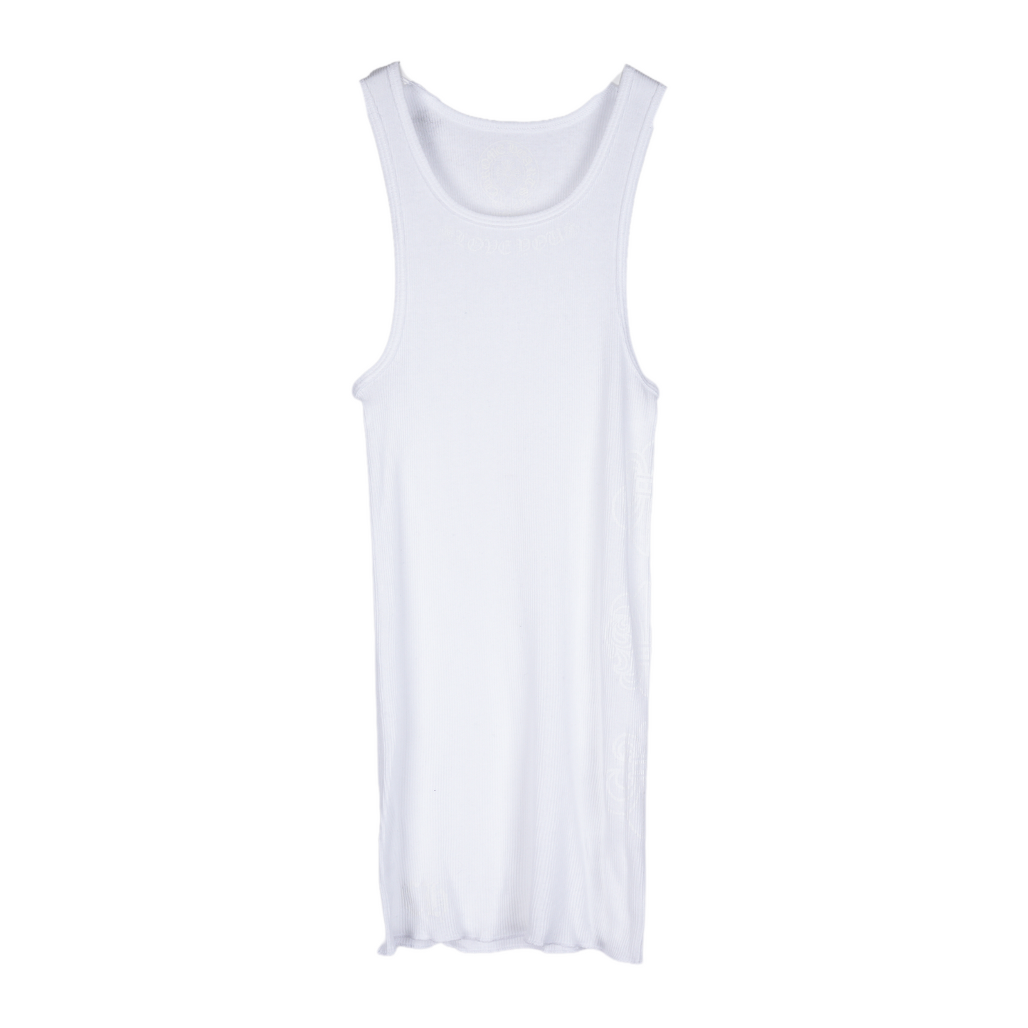 CHROME HEARTS WHITE CANNES LOVE YOU TANK TOP