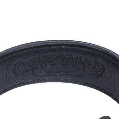 CHROME HEARTS LEATHER CROSSBALL BRACELET