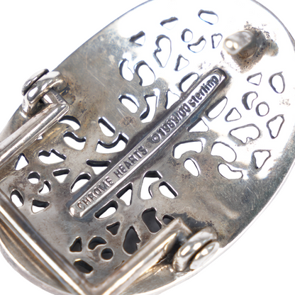 CHROME HEARTS 1 INCH OVAL CROSS BELT BUCKLE