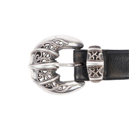 CHROME HEARTS TALON WESTERN 3 PIECE BELT