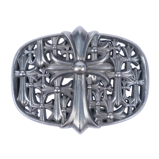 CHROME HEARTS BLACK RHODIUM CEMETERY BUCKLE