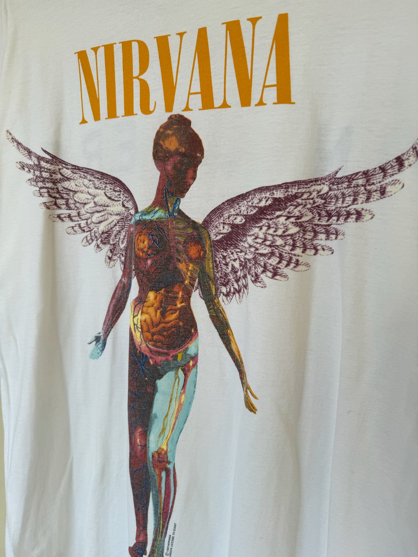 VINTAGE ORIGINAL NIRVANA IN UTERO BAND TEE