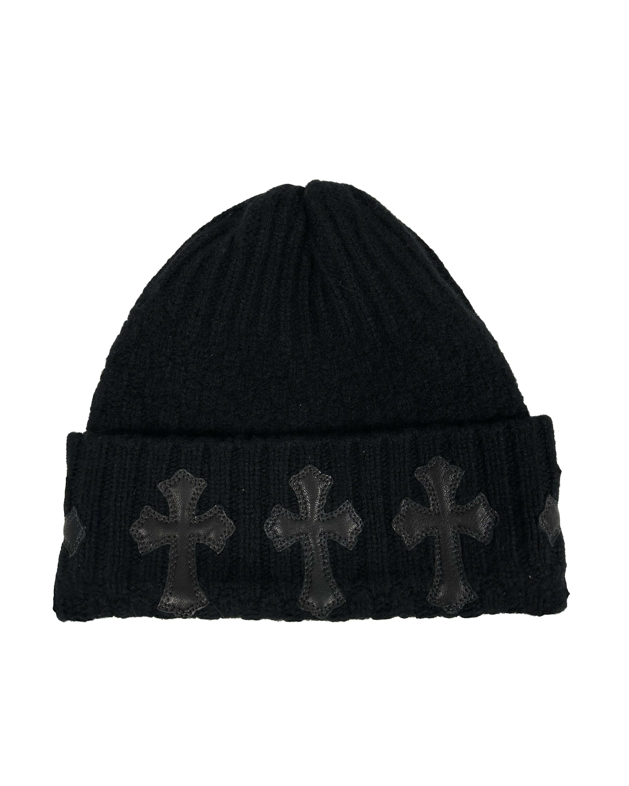 FLOODED BLACK CROSS BED HEAD BEANIE – Starchive