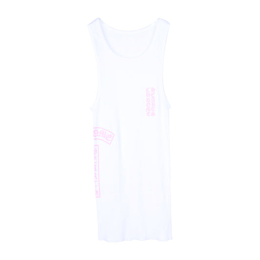 PINK/WHITE TBAR LOGO TANK TOP