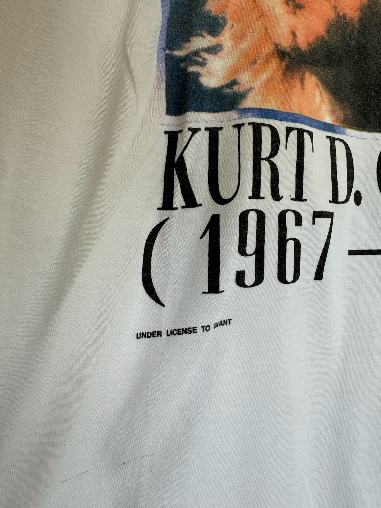 vintage kurt cobain nirvana memorial portrait tee