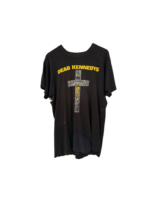 DEAD KENNEDYS VINTAGE CHRIST TEE THRASHED DESTROYED