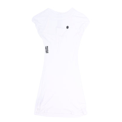 Chrome Hearts Womans White SCRIPT Mock Neck