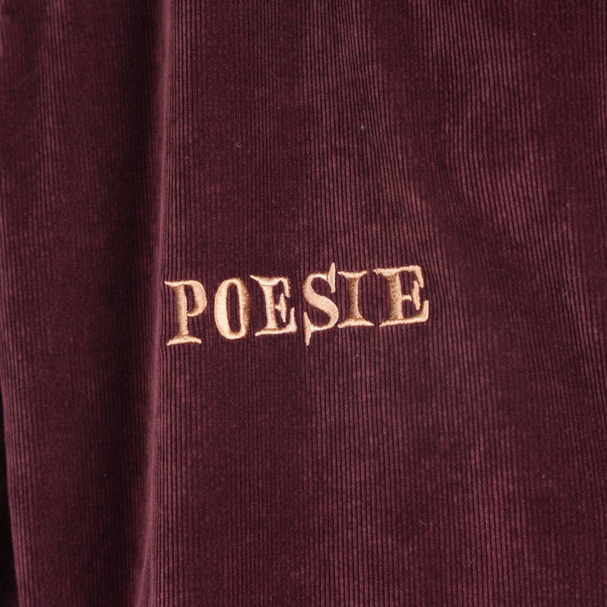 ENFANTS RICHES DÉPRIMÉS ERD BURGUNDY POESIE CORDUROY LOOSE TROUSERS