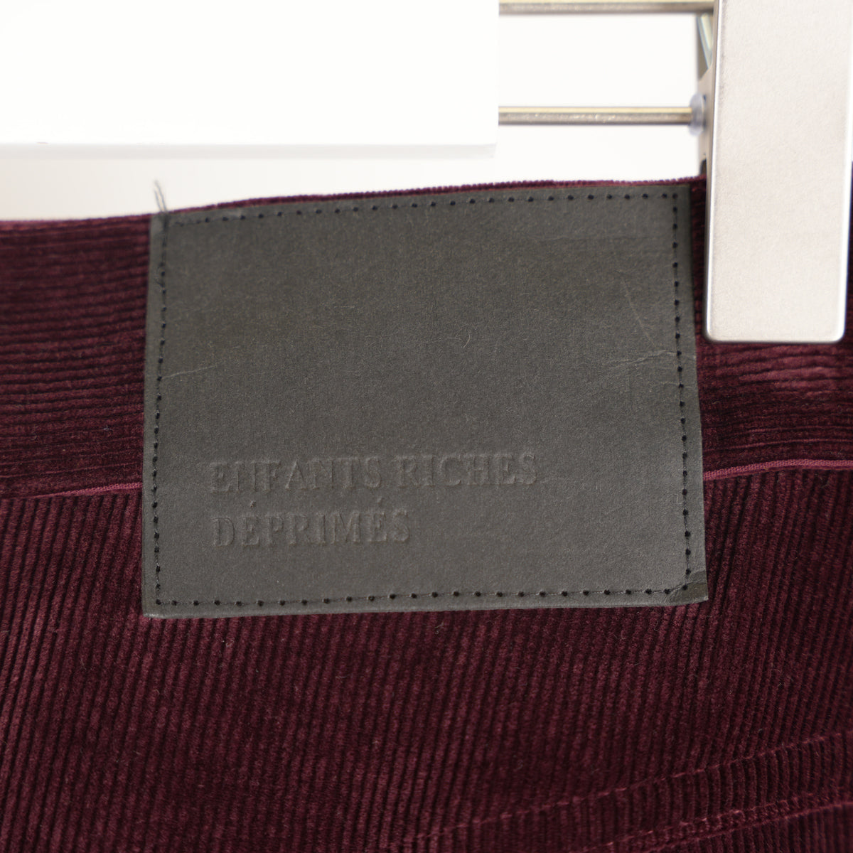 ENFANTS RICHES DÉPRIMÉS ERD BURGUNDY POESIE CORDUROY LOOSE TROUSERS