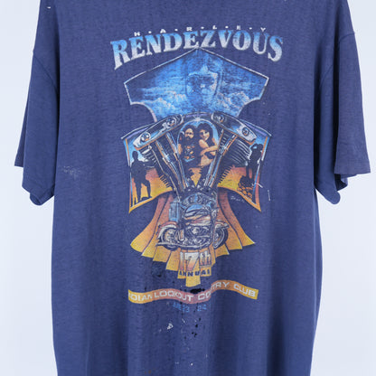 VINTAGE THRASHED HARLEY RENDEZVOUS