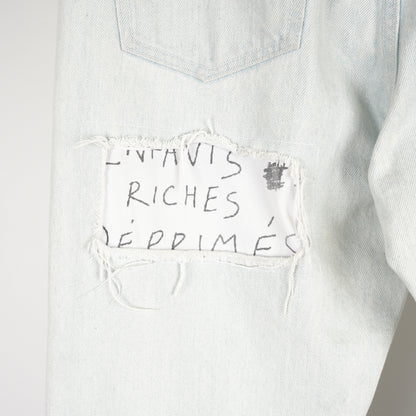 ENFANTS RICHES DÉPRIMÉS ERD LIGHT WASH PATCHWORK DENIM