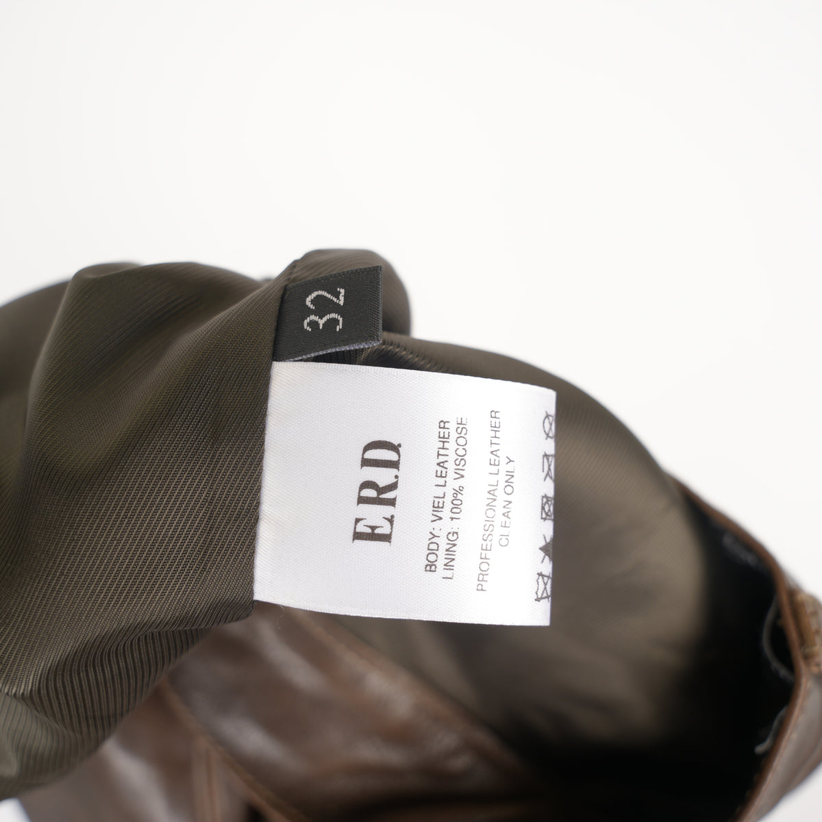 ENFANTS RICHES DÉPRIMÉS ERD BROWN LEATHER PANTS