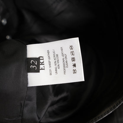 ENFANTS RICHES DÉPRIMÉS ERD BLACK LEATHER DOUBLE KNEE PANTS
