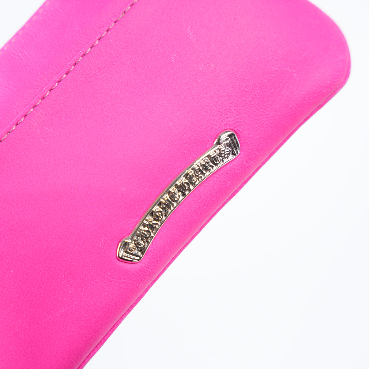 CHROME HEARTS NEON PINK CROSS PATCH COIN PURSE