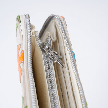 CHROME HEARTS 1/1 MULTICOLOR CROSS LEATHER LONG WALLET