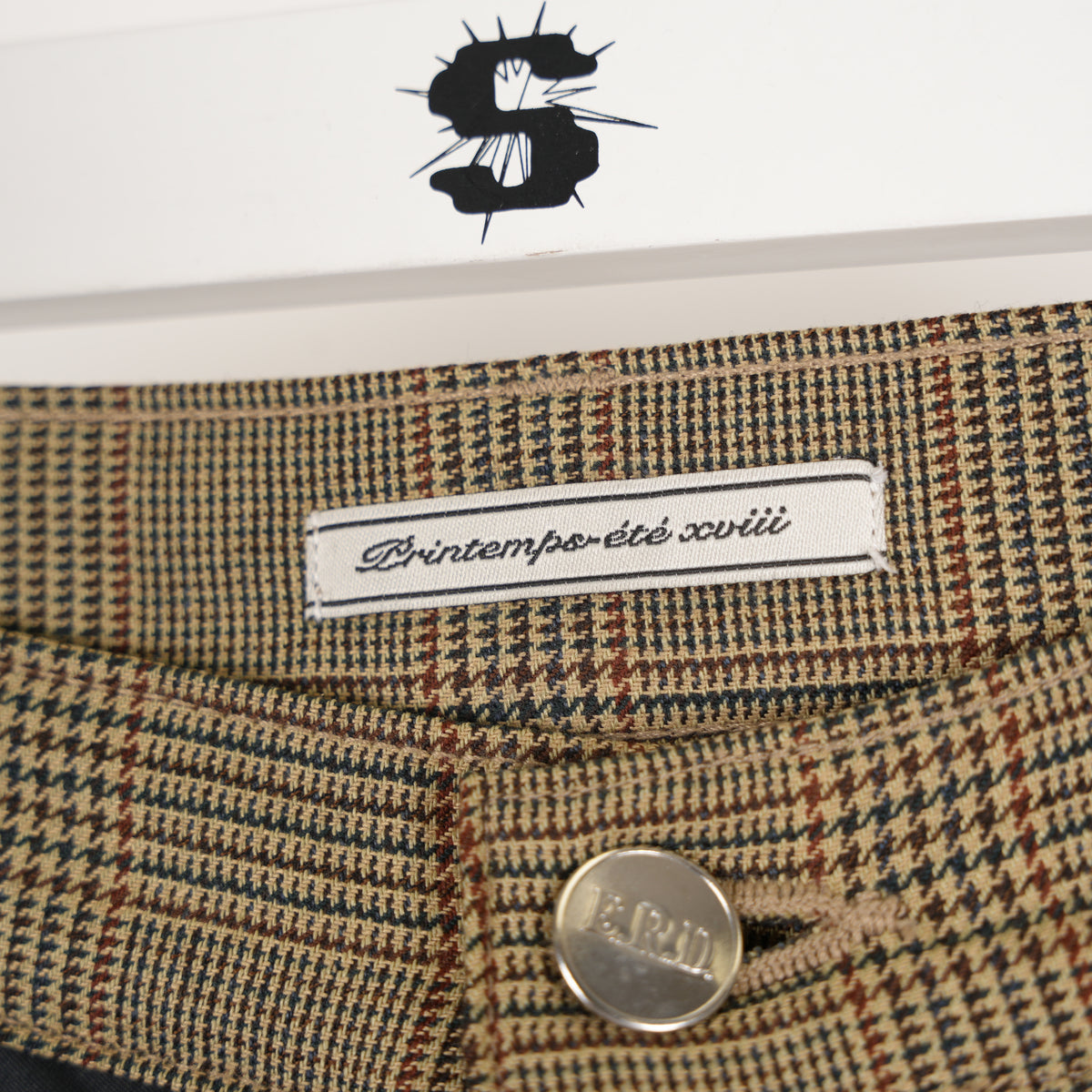 ENFANTS RICHES DÉPRIMÉS ERD CHECK CONTRAST PATCH PANTS