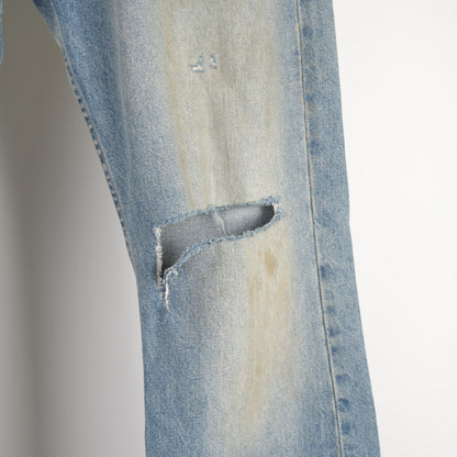 ENFANTS RICHES DÉPRIMÉS ERD WIDER LEG FLARED DISTRESSED DENIM