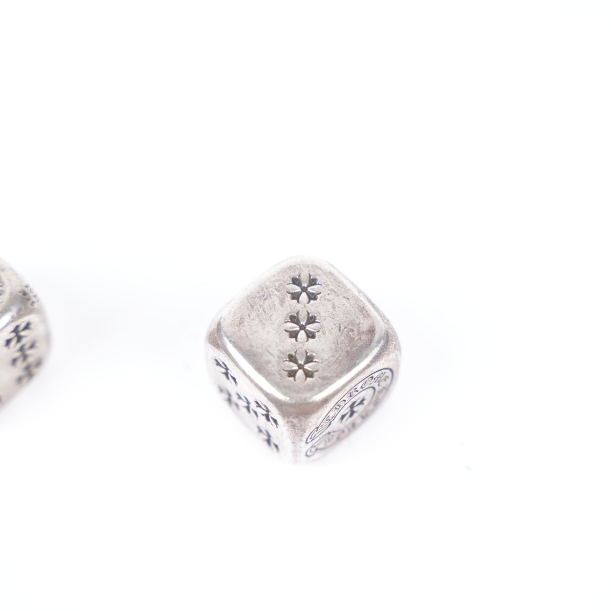 CHROME HEARTS .925 STERLING SILVER DELILIAH DICE
