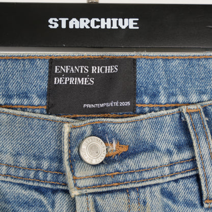 ENFANTS RICHES DÉPRIMÉS ERD WIDER LEG FLARED DISTRESSED DENIM