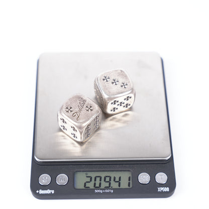 CHROME HEARTS .925 STERLING SILVER DELILIAH DICE