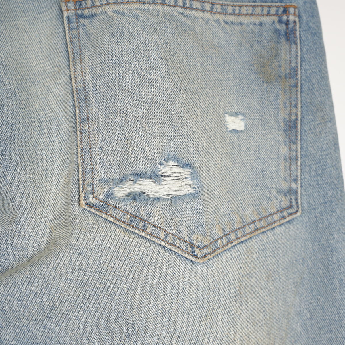 ENFANTS RICHES DÉPRIMÉS ERD WIDER LEG FLARED DISTRESSED DENIM