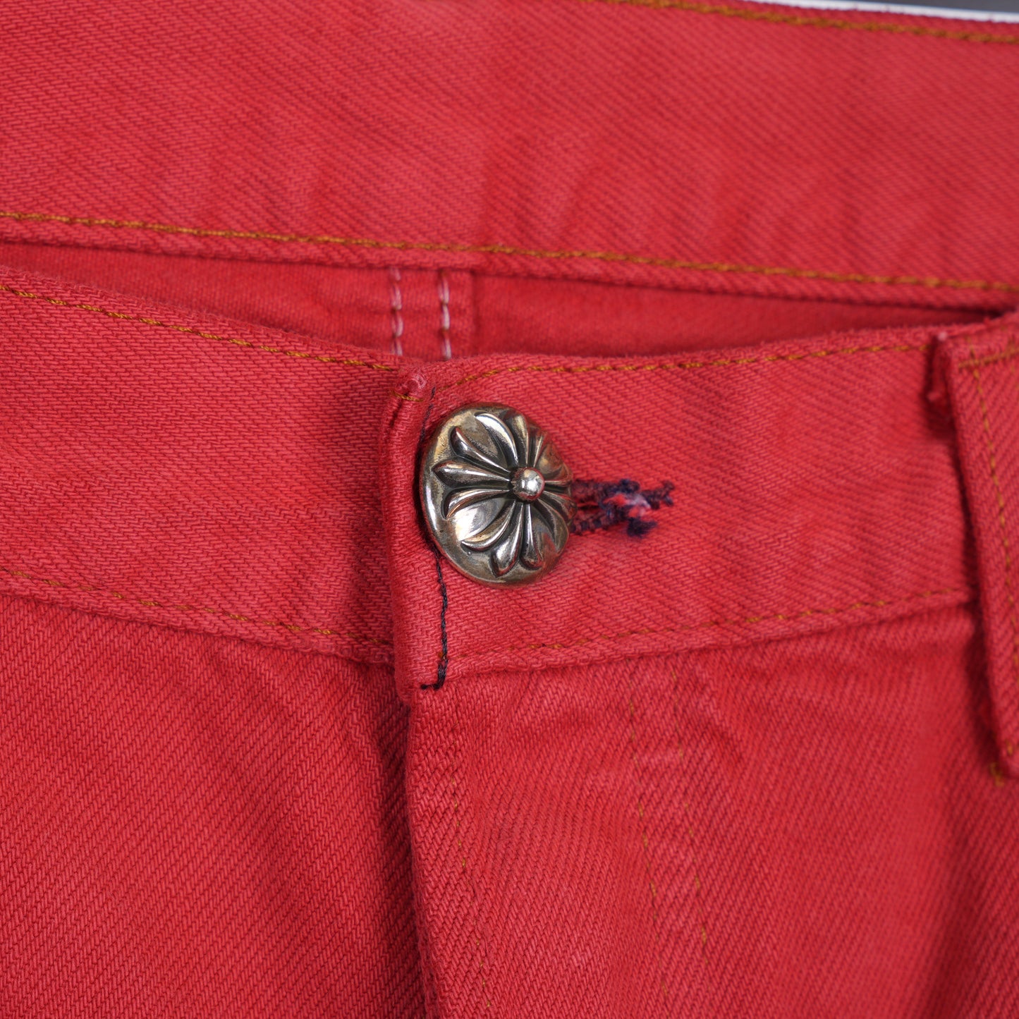 CHROME HEARTS RED PATCH LEVIS DENIM