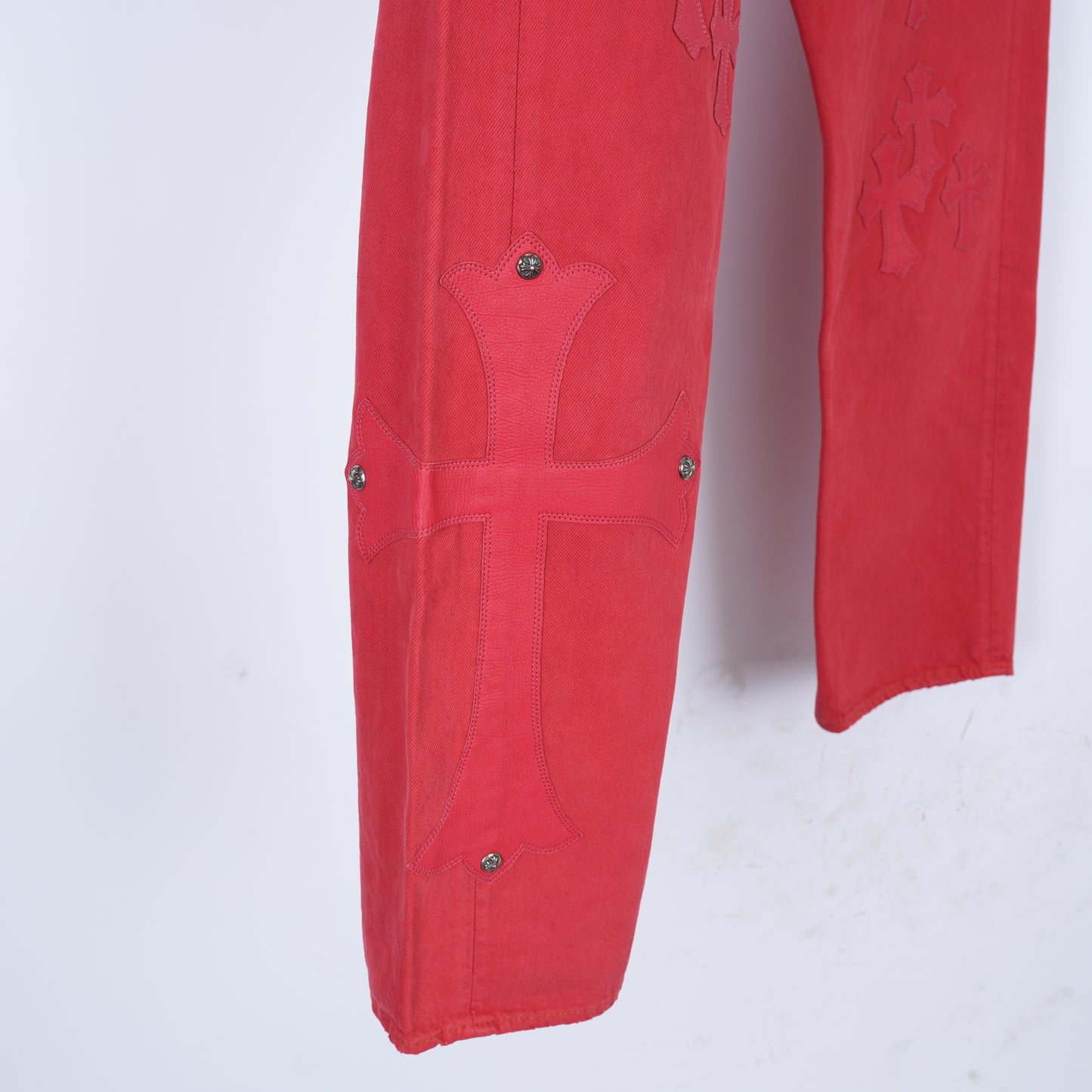 CHROME HEARTS RED PATCH LEVIS DENIM