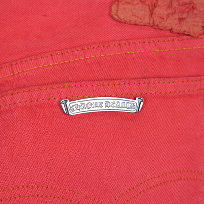 CHROME HEARTS RED PATCH LEVIS DENIM