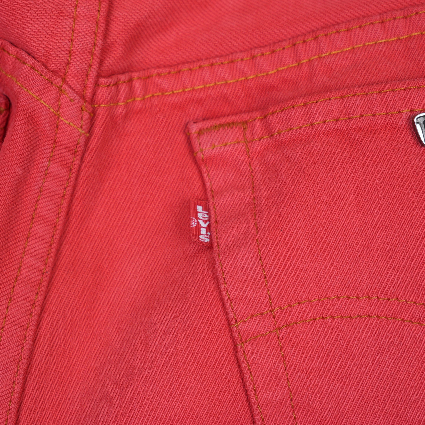 CHROME HEARTS RED PATCH LEVIS DENIM