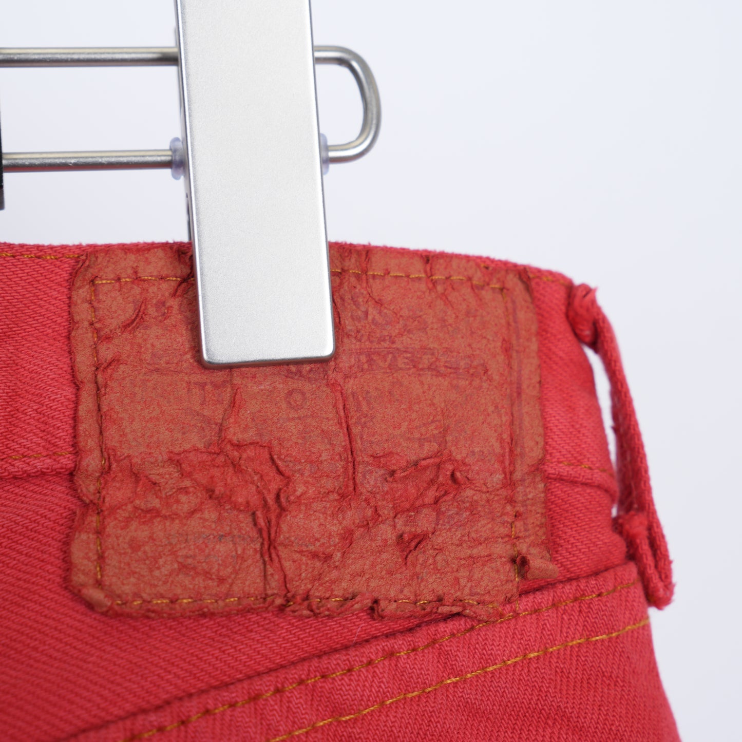 CHROME HEARTS RED PATCH LEVIS DENIM