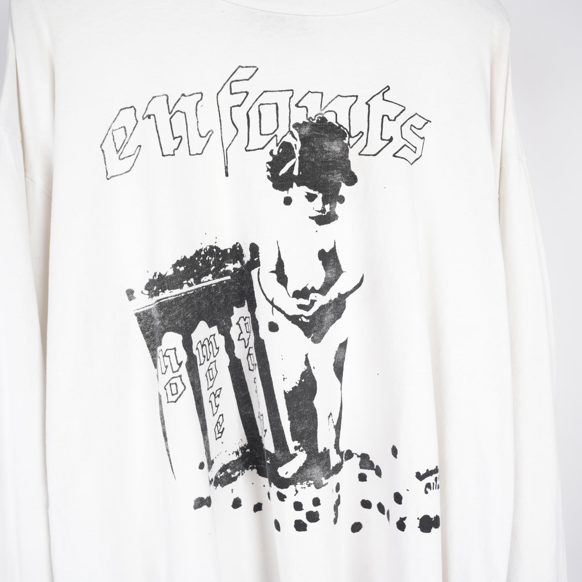 ENFANTS RICHES DÉPRIMÉS ERD CHERRY LOGO WHITE LONG SLEEVE