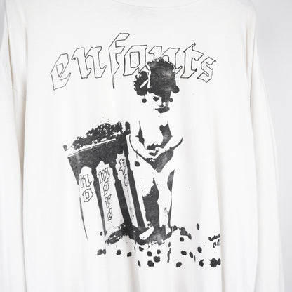 ENFANTS RICHES DÉPRIMÉS ERD CHERRY LOGO WHITE LONG SLEEVE